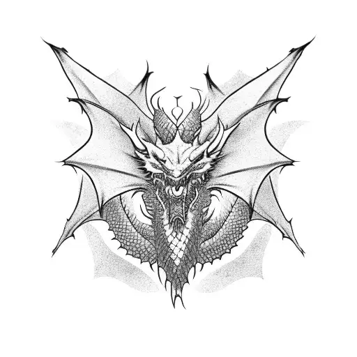 Red Dragon On Shoulder