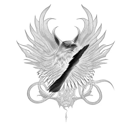 A Black Crow And A Rat And A Imp