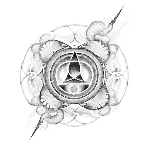 A Mystical Book With Swirling Smoke And Magical Symbols