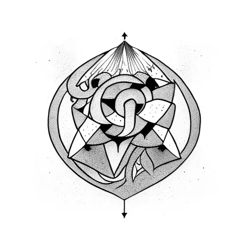 Bulk Tattoo With 3 Dark Arrow