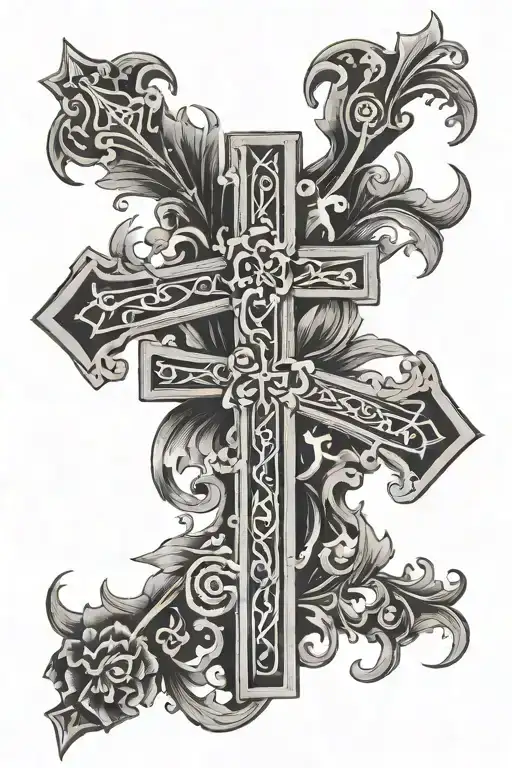 Cross And Roman Numerals