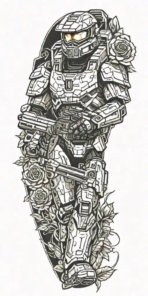 Master Chief Throwing Roses