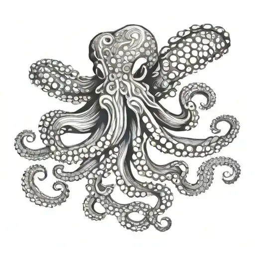 Octopus Wrapping Its Tentacles