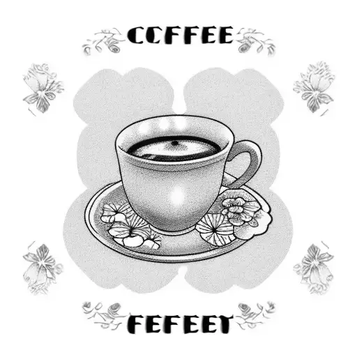 Central Perk Coffee Cup With Flowers