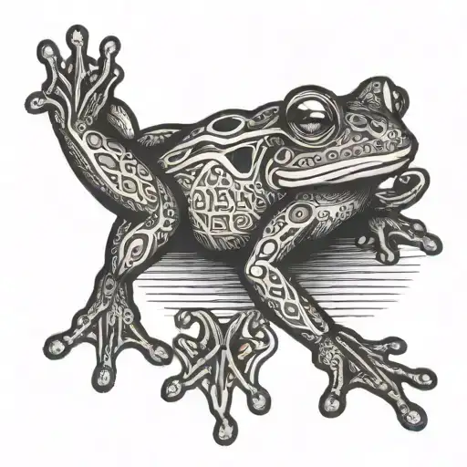 Frog In Yoga Pose