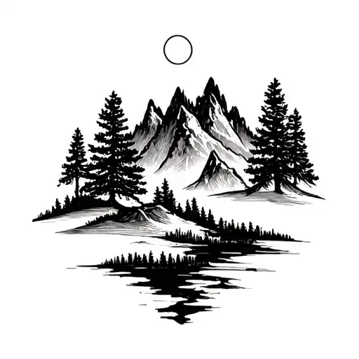 Mountains In The Trees Nature Inspired