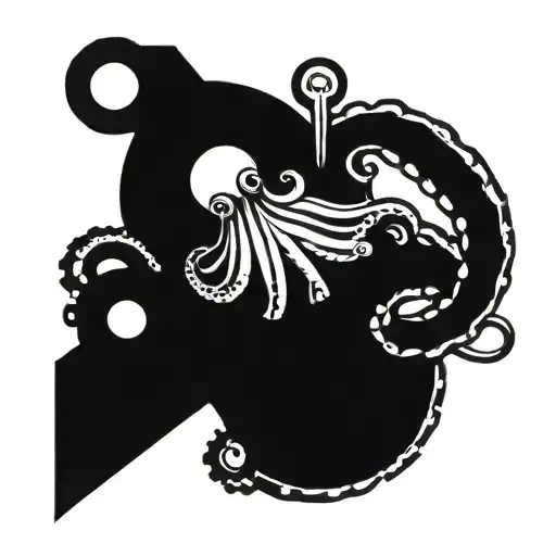 Mechanical Octopus Holding A Wrench In Each Tentacle