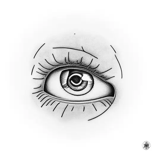 An Eye Inside Bay Laurel Leaf