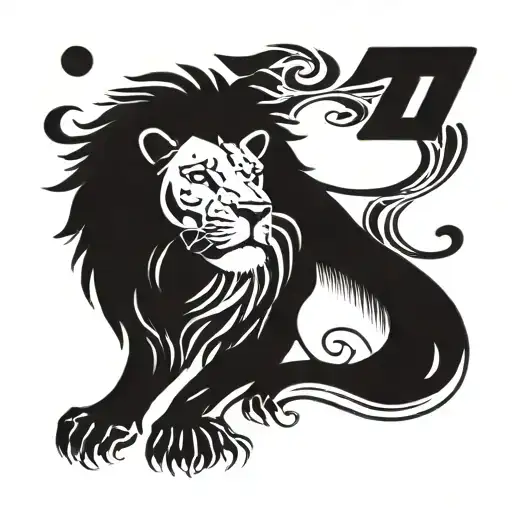 Lion With The Date 11 11 2004
