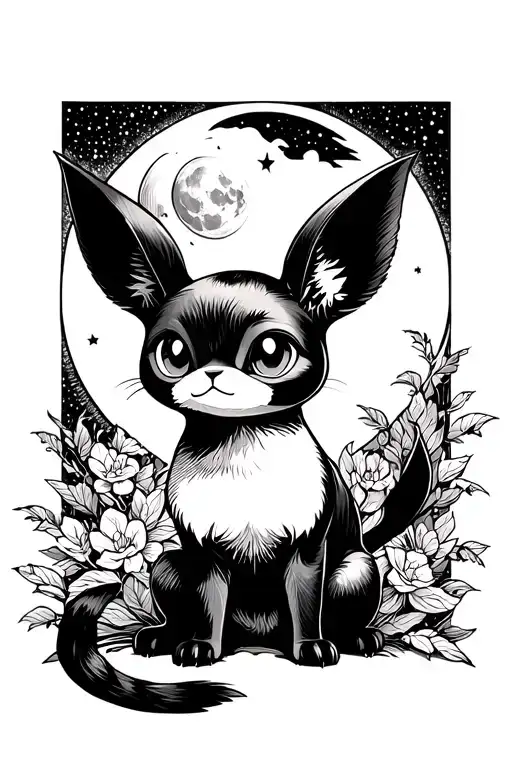 Umbreon Looking At The Moon