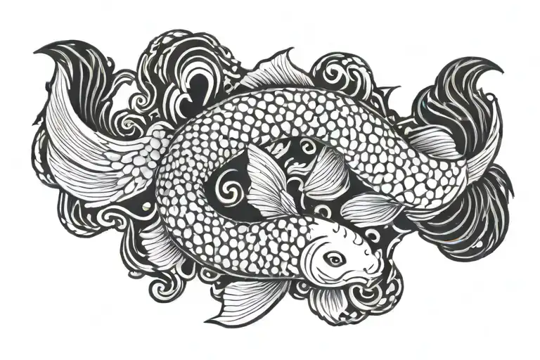 Koi Fish Yin Yang