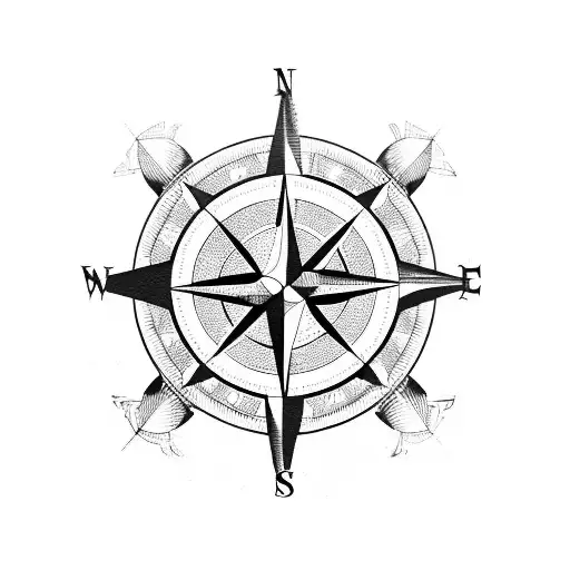 Compass With Football