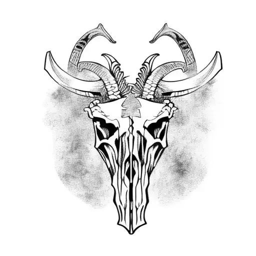 Viking War Goat Skull