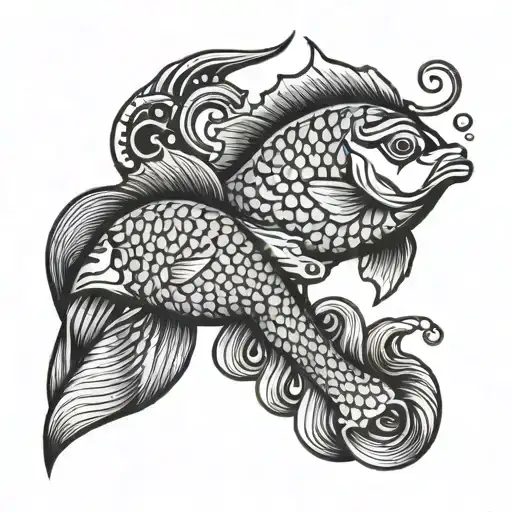 Pisces Fish With Aries Ram