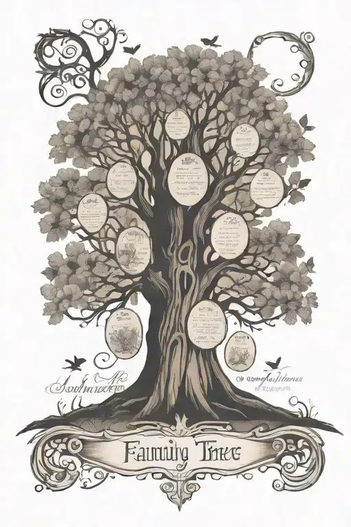 Family Tree With Names Incorporated