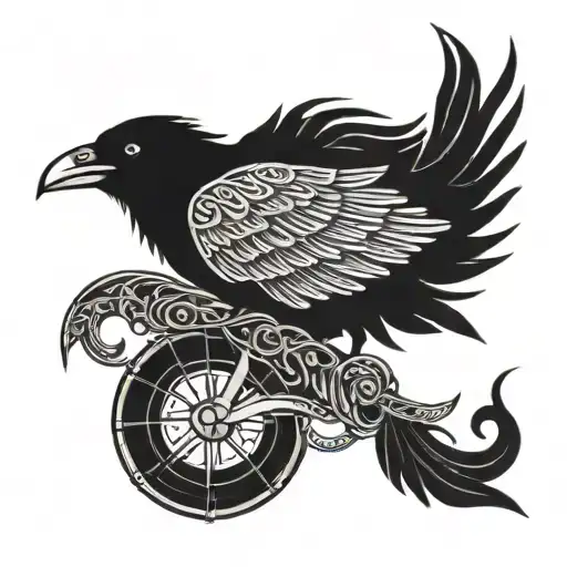 Raven Head Viking Ship