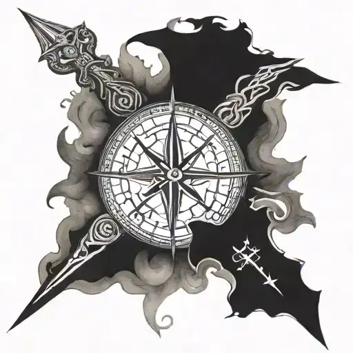 Odin And Viking Compass