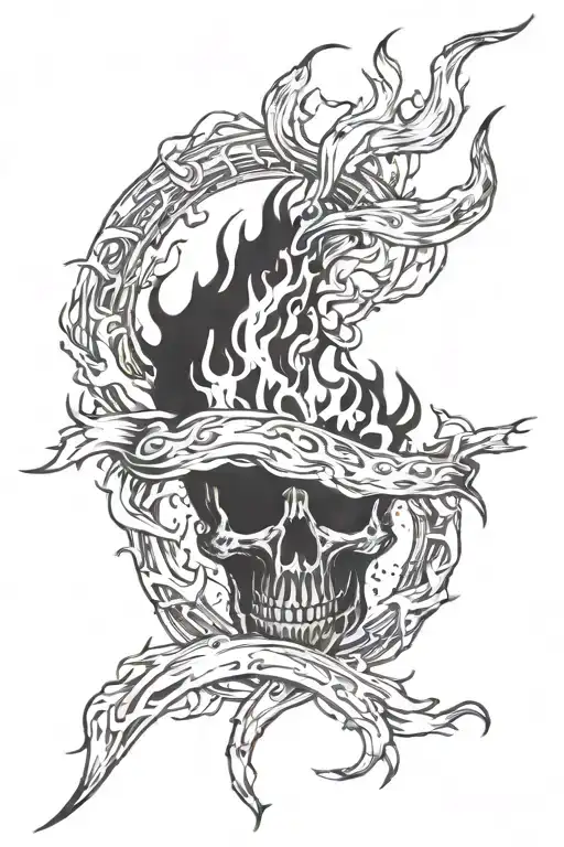 Brand Of Sacrifice Mixed With Black Flames