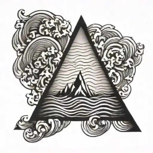 Triangle With Water Waves