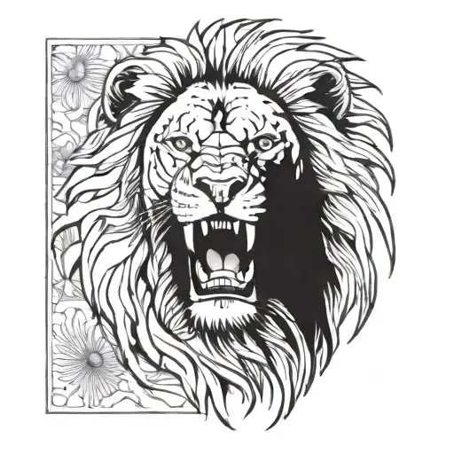 Lion Look On The Arm