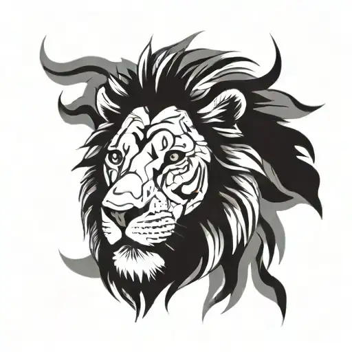 Lion Look On The Arm