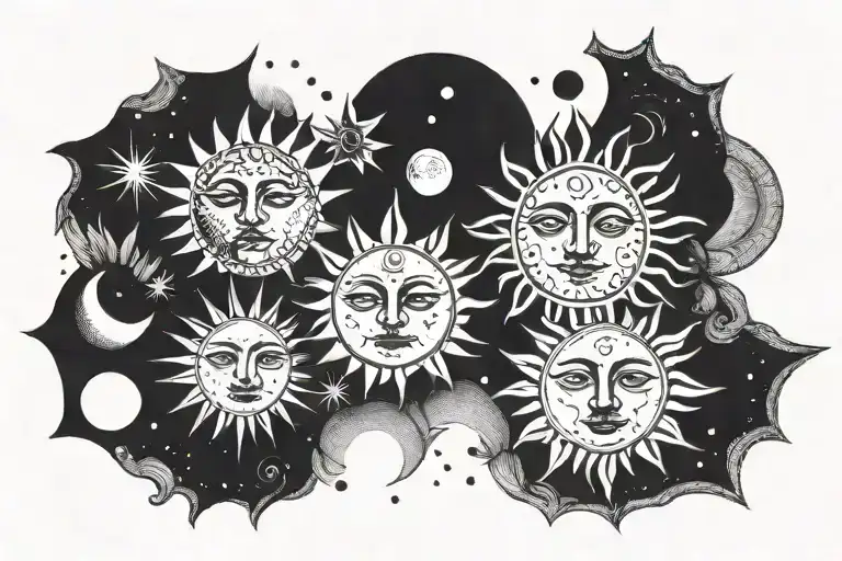 Sun And Moon Phases