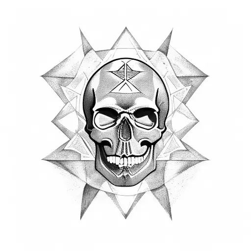 Skull With Goetian Sigil