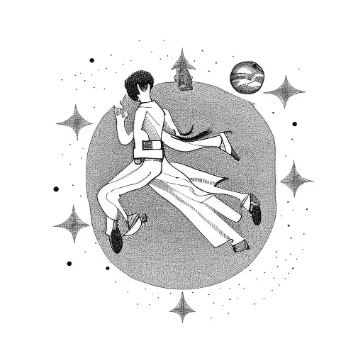 A Couple Free Falling Through Space