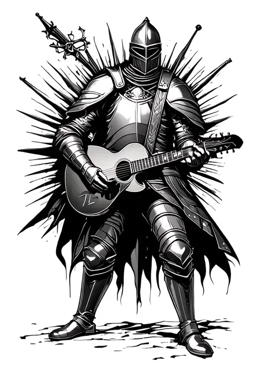 Knight With Guitar