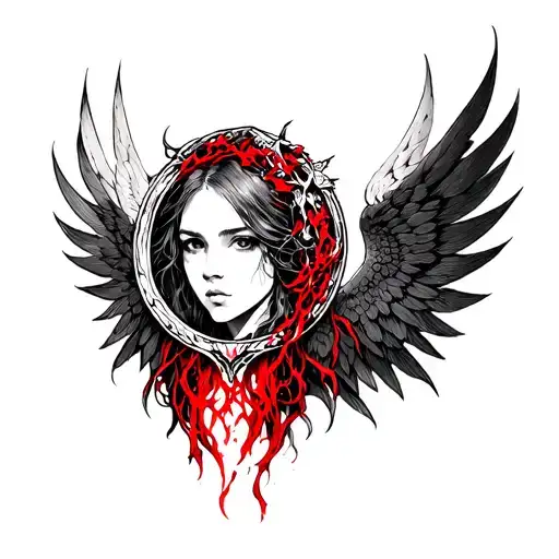 Malenia From Elden Ring With Scarlet Rot And Wings