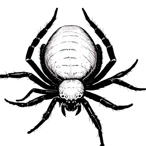 Black Widow Spider Crawling