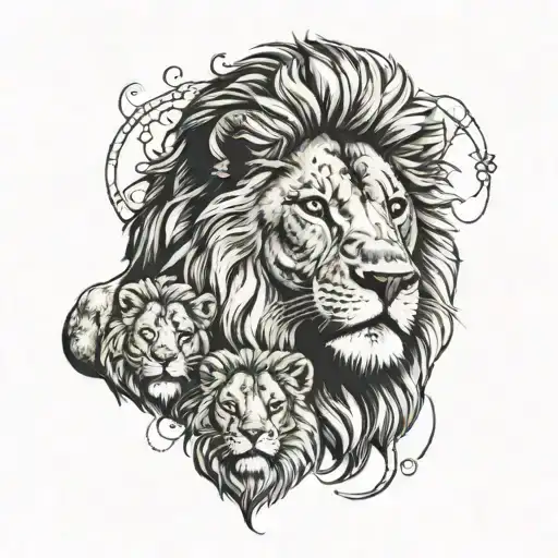 Glow In The Dark Lion With Kids Names