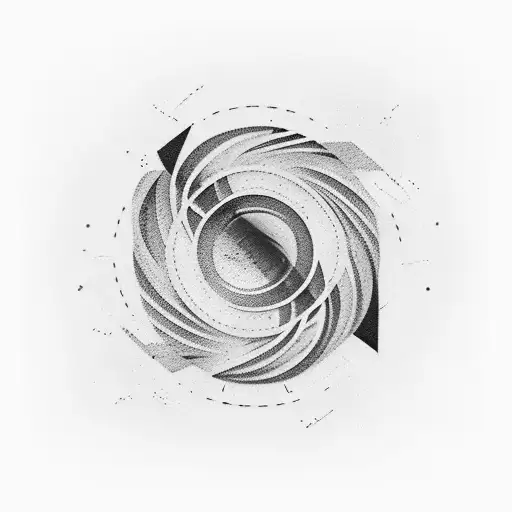 Flat Line Going Into A Black Hole