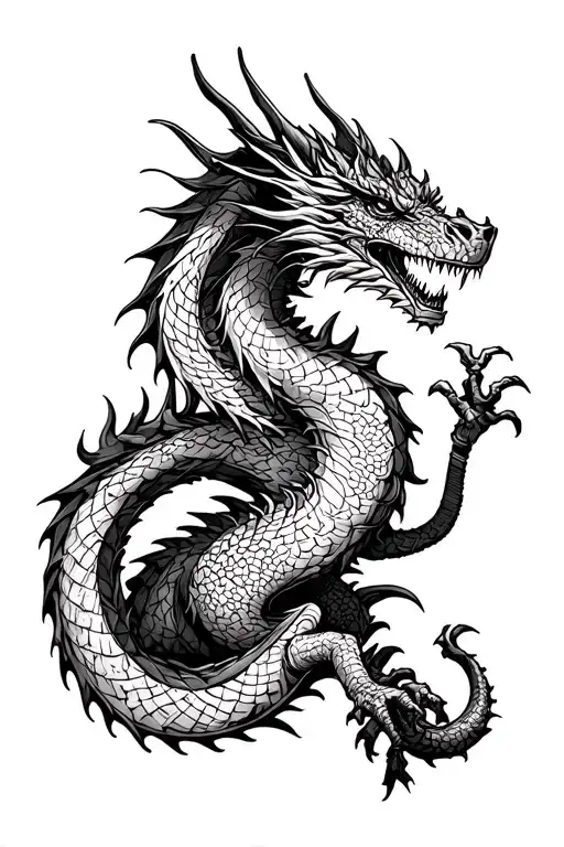 Dragon Around The Game Of Thrones Leg