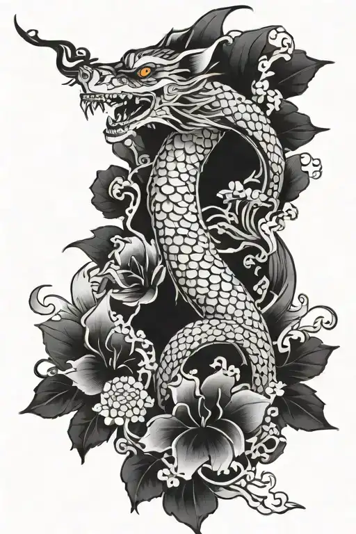 Japan Tattoo Black And White