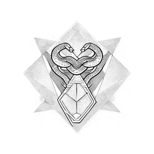 Snake Triangle Aesthetic Gym Thigh