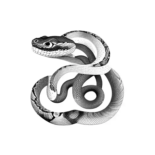 Snake Triangle Aesthetic Gym Thigh