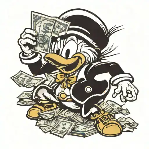 Scrooge Mcduck With Money