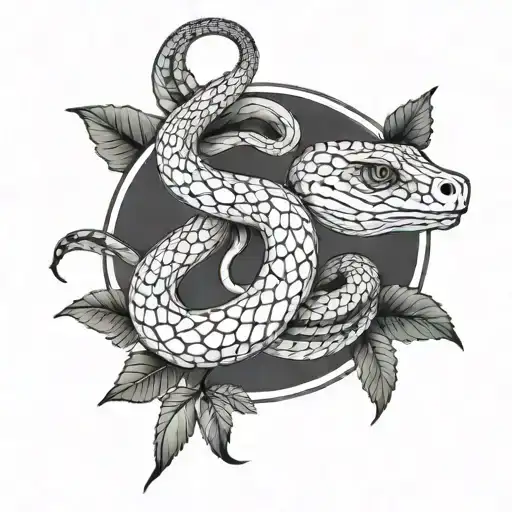 Snake With Ange Femme Cheveux Au Vent