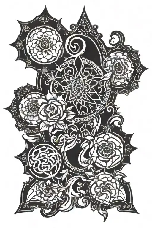 Gothic Style Leg Sleeve