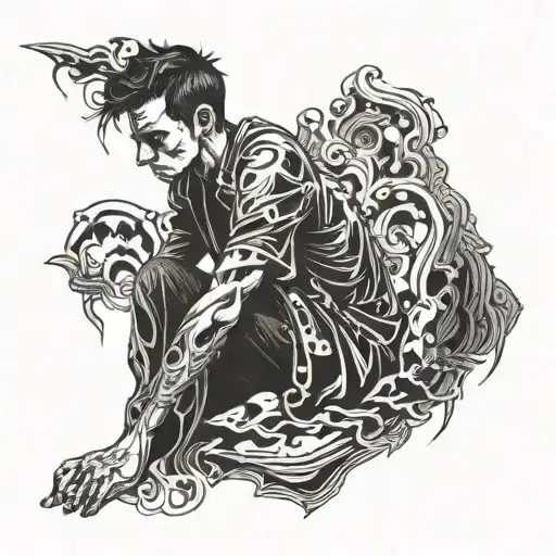 A Man Left Alone In The Dark