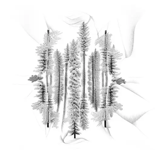 A Winding Hiking Trail Leading Through A Dense Forest Of Pine Trees