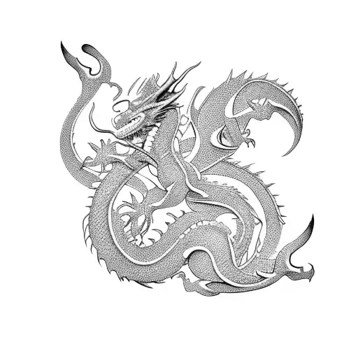 Western And Eastern Dragon