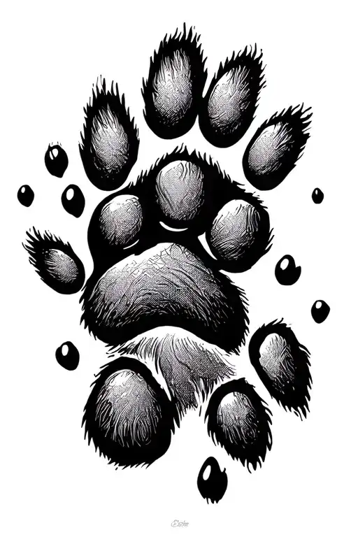 Dog Paw Print