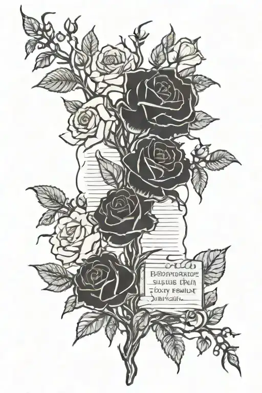Poison Tree Branches With 3 Roses And Bible Verse