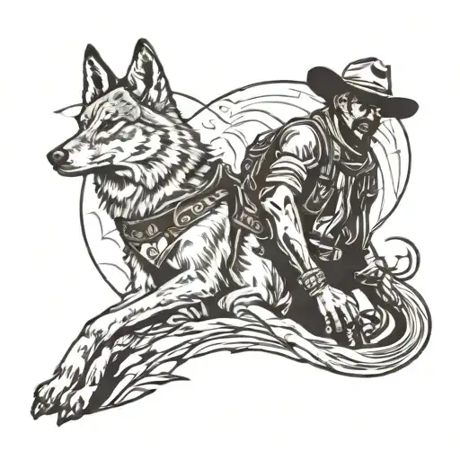 Cowboy And Coyote