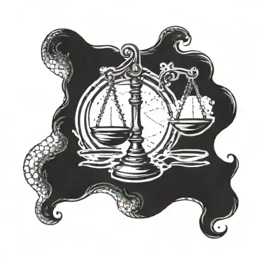 I Want A Creative Libra Sign Tattoo For Men With A Simple But Deep Design