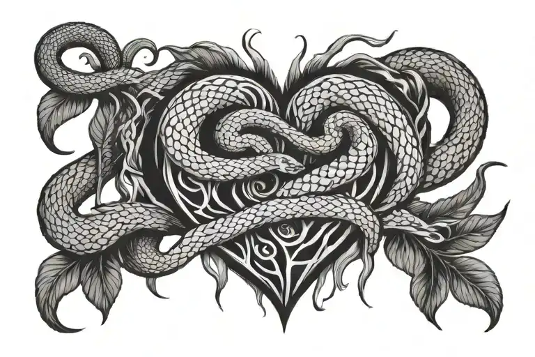 A Snake And A Human Heart