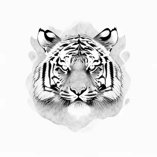 A Majestic Tiger Surrounded By Lush Landscapes