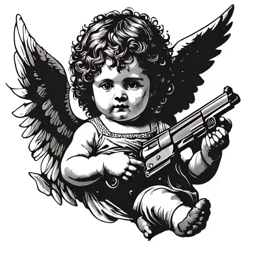 Baby Angel With A Gun